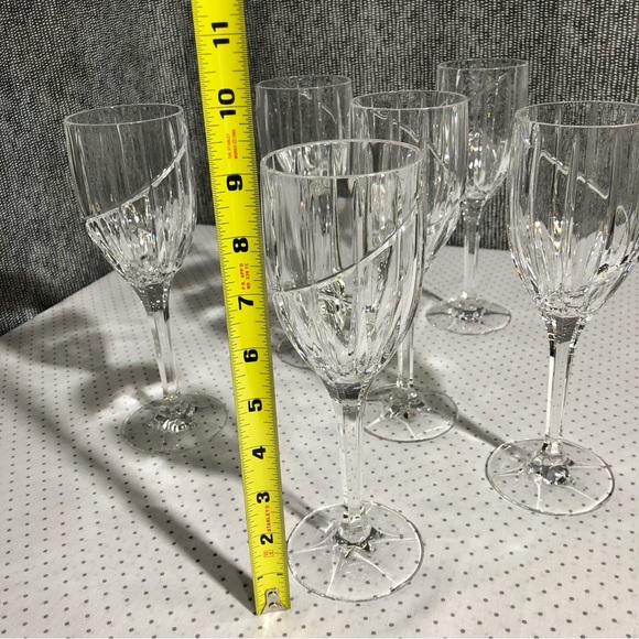 Cut Glass Wine Glasses - Picture 9 of 10